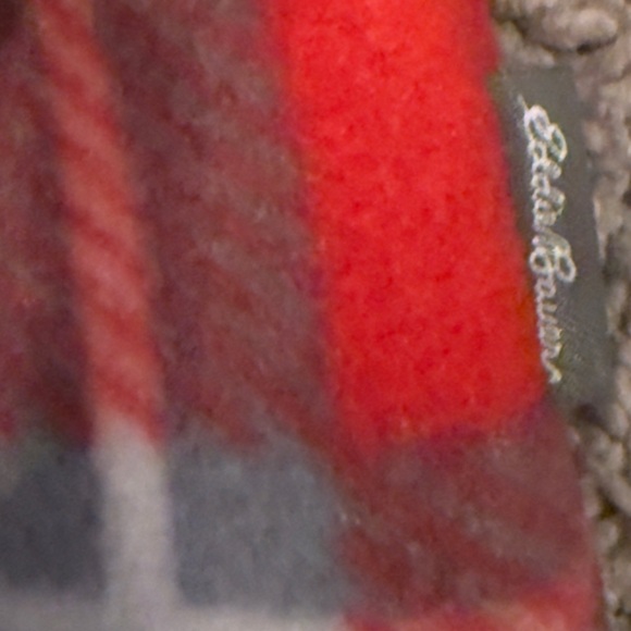 Plaid Red and Black Kids Sherpa jacket - Picture 3 of 6